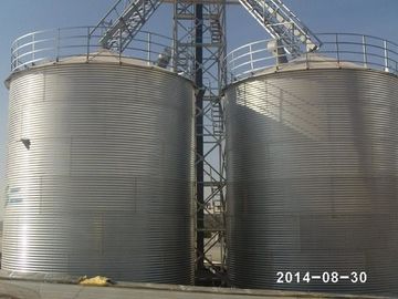 Sunflower Seed Spiral Steel Silo / Soybean Storage Cone Bottom Grain Bin